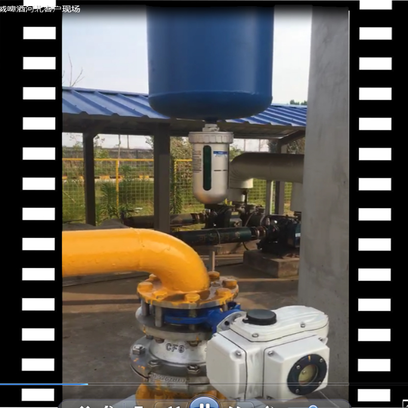 石家莊百威啤酒生產(chǎn)基地，空壓機(jī)系統(tǒng)DN80汽水分離器視頻